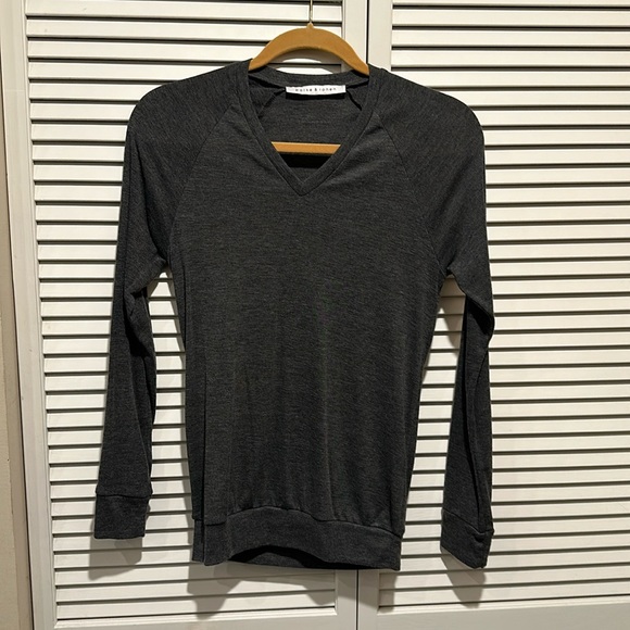 Parke & Ronen dark gray cotton knit sweater. Size small. - Picture 1 of 2